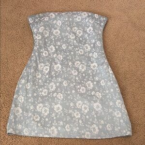 Princess Polly Gray Strapless Sheath Dress